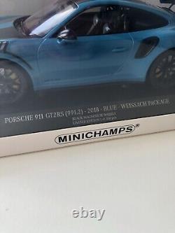 Minichamps 118 Scale Porsche 911 GT2RS 2018 in RARE blue Amazing