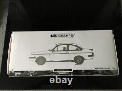 Minichamps Rare 1/18 scale 150 084300 Ford Escort Mk2 RS 2000 1976 White