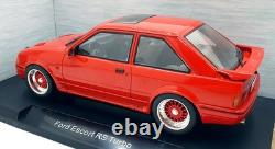 Model Car Group 1/18 Scale Diecast MCG18273 Ford Escort RS Turbo Red