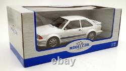Model Car Group 1/18 Scale MCG18419 1985 Ford Escort RS Turbo White