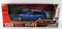 Motor Max 1/24 Scale Diecast 73262BLU Mazda MX5 Miata Blue
