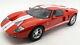 Motormax 1/12 Scale Diecast 73001 Ford Gt Concept Red White Stripes