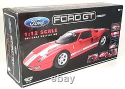 Motormax 1/12 Scale Diecast 73001 Ford GT Concept Red White Stripes