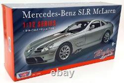 Motormax 1/12 Scale diecast 73004 Mercedes Benz McLaren SLR Metallic Silver