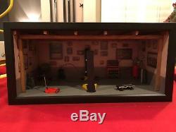 Muscle Car Garage Diorama, Detailed, 118th Scale Display For Your Cars