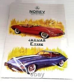 Norev 1/12 Scale 122722 Jaguar E-Type Cabriolet 1962 Blue Metallic