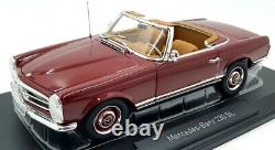 Norev 1/18 Scale 183766 Mercedes-Benz 230 SL 1963 Dark Red