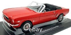 Norev 1/18 Scale Diecast 182810 Ford Mustang Convertible 1966 Red