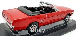 Norev 1/18 Scale Diecast 182810 Ford Mustang Convertible 1966 Red