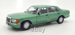 Norev 1/18 Scale Diecast 183469 1991 Mercedes-Benz 560 SEL Light Green Metallic