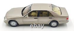 Norev 1/18 Scale Diecast 183723 1997 Mercedes-Benz S600 Smoke Silver Metallic