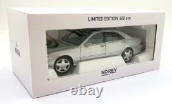 Norev 1/18 Scale Diecast 183816 1999 Mercedes-Benz S555 AMG Silver