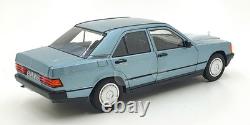 Norev 1/18 Scale Diecast 183828 1984 Mercedes-Benz 190 E Light Blue Metallic