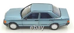 Norev 1/18 Scale Diecast 183828 1984 Mercedes-Benz 190 E Light Blue Metallic