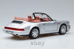 Norev 1/18 Scale Diecast 187330 Porsche 911 Carrera 2 964 Cabriolet 1990 Silver