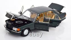 Norev 1/18 Scale Diecast 1991 Mercedes-Benz 560 SEL Green Dealership Edition New