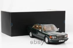 Norev 1/18 Scale Diecast 1991 Mercedes-Benz 560 SEL Green Dealership Edition New