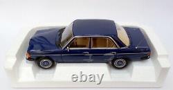 Norev 1/18 Scale Model Car 183710 1982 Mercedes Benz 200 Blue