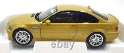 Norev 1/18 scale Diecast 183000 2000 BMW M3 E46 Metallic Yellow