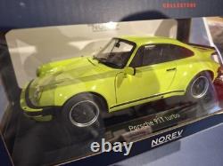 Norev Porsche 911 Turbo 3,0 1976 Light green 118 Die-Cast Scale Model