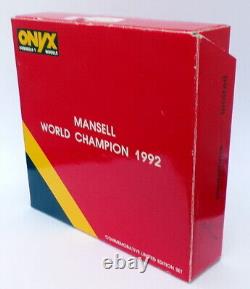 Onyx 1/43 Scale LE-2 4 Car Collectors Set Nigel Mansell World Champion 1992