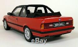 Otto 1/18 Scale BMW E30 325i TC2 Baur 1988 Red Resin Model Car
