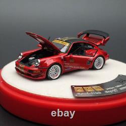 PGM 164 Scale RWB Porsche 964 Diecast Car Model Red Limited Luxury Version