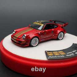 PGM 164 Scale RWB Porsche 964 Diecast Car Model Red Limited Luxury Version