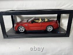 Paragon 1/18 Scale Die Cast Model BMW M6 Convertible Sakhir Orange Boxed