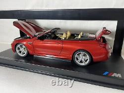 Paragon 1/18 Scale Die Cast Model BMW M6 Convertible Sakhir Orange Boxed