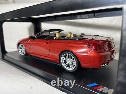 Paragon 1/18 Scale Die Cast Model BMW M6 Convertible Sakhir Orange Boxed