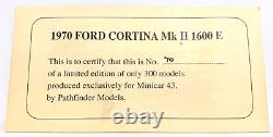 Pathfinder Models Minicar 43 1970 Ford Cortina Mk II 1600 E 143 SCALE