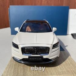 Paudi Toy Collection 118 Scale Lincoln Nautilus White Diecast Model Car New