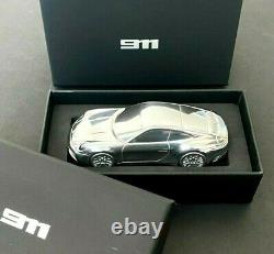 Porsche 911 992 Carrera Aluminum Billet Chrome model scale 143 Paperweight