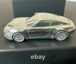 Porsche 911 992 Carrera Aluminum Billet Chrome model scale 143 Paperweight