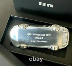 Porsche 911 992 Carrera Aluminum Billet Chrome model scale 143 Paperweight