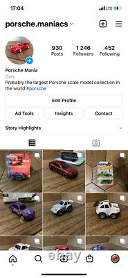 Porsche Collection lot with 1000 different Porsche scale models 1/24 1/43 1/64