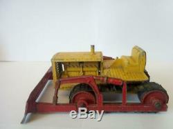 Rare Matchbox Lesney Moko Early Large Scale Prime Mover, Trailer And Bulldozer