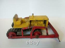 Rare Matchbox Lesney Moko Early Large Scale Prime Mover, Trailer And Bulldozer