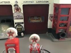 Rare1940. TEXACO, PETROL SERVICE STATION GARAGE DIORAMA. 1/43 Scale. CORGI DINKY