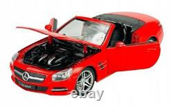 Red Convertible Diecast Model Car 124 Scale