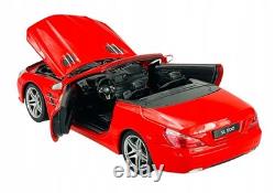 Red Convertible Diecast Model Car 124 Scale