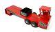 Red Toy Pulling Sled Skid, Tractor Or Truck, 1/16 Scale, Made In Usa, All Metal