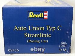 Revell 1/18 Scale Diecast Car 08436 Auto Union Typ C Stromline Racing #31 Silver