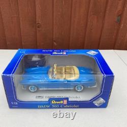 Revell 118 Scale BMW 503 Cabriolet Metallic Blue Diecast Model Car Boxed Rare