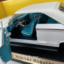 Road Signature 1964 MERCURY Marauder Coupe 1/18 Scale White with Tiffany Blue