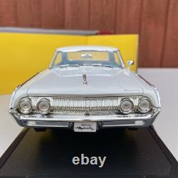 Road Signature 1964 MERCURY Marauder Coupe 1/18 Scale White with Tiffany Blue