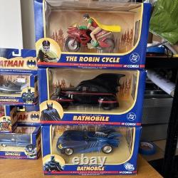 Set of Corgi Diecast Batman Vehicles 143 and 124 Scale