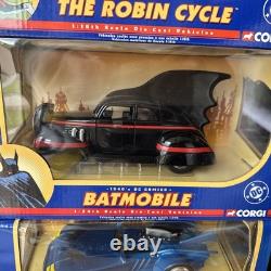 Set of Corgi Diecast Batman Vehicles 143 and 124 Scale