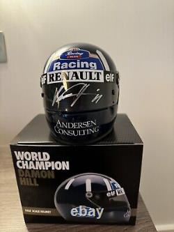 Signed Damon Hill 1996 1/2 Scale Helmet World Champion Williams DRM Ltd 300pcs